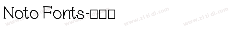 Noto Fonts字体转换